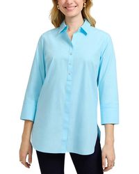 Foxcroft - Madison 3/4-Sleeve Tunic Shirt - Lyst
