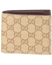 Gucci - Essence Classic Gg Coated Canvas Bifold Wallet - Lyst