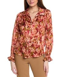 Vince Camuto - Collared Button-Down Blouse - Lyst