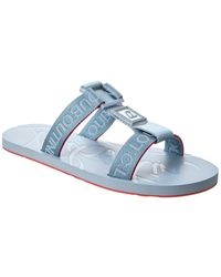 Christian Louboutin Black Surf Sandals for Men | Lyst