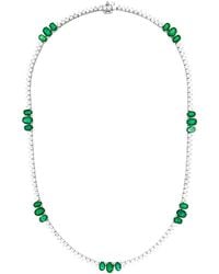 Diana M. Jewels - Fine Jewelry 18k 18.77 Ct. Tw. Diamond & Emerald Necklace - Lyst