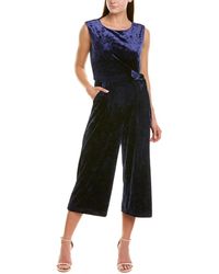 tahari jumpsuit blue