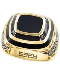 Effy Fine Jewelry - 14K 3.26 Ct. Tw. Diamond & Onyx Ring - Lyst