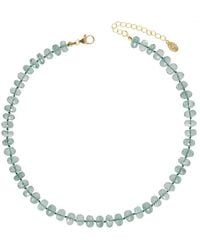 Rachel Reinhardt Jewelry - 14k Over Silver Quartz Knotted Silk Necklace - Lyst