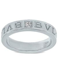 BVLGARI - 18K 0.01 Ct. Tw. Diamond Ring - Lyst