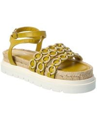 3.1 Phillip Lim - Cruz Ring Leather Platform Sandal - Lyst