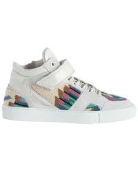 Zadig & Voltaire - Mid Flash Folk Beads Leather Sneaker - Lyst
