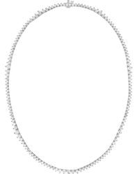 Diana M. Jewels - Fine Jewelry 14K 11.15 Ct. Tw. Diamond Tennis Necklace - Lyst