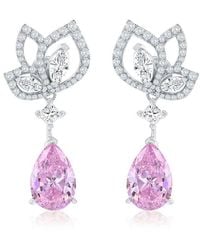 Suzy Levian CZ Jewelry - Suzy Levian Gala Collection Cz Drop Dangle Earrings - Lyst