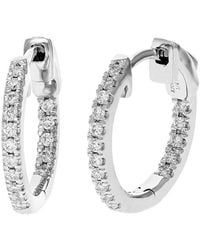 Amairah - 0.25 Ct. Tw. Lab-Grown Diamond Hoops - Lyst