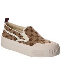 Gucci - Gg Canvas Slip-On Sneaker - Lyst