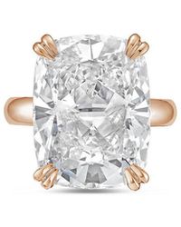 Diana M. Jewels - Diana M. 18K Rose 15.00 Ct. Tw. Lab-Grown Diamond Solitaire Ring - Lyst