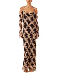 Shona Joy - Rico Off The Shoulder Tie Maxi Dress - Lyst