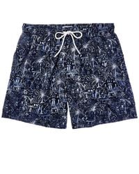 Eton - Palm Tree Swim Short - Lyst