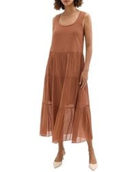Theory - Tiered Maxi Dress - Lyst