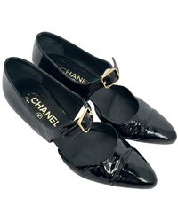 CHANEL - Resin Almond-Toe Mary Jane Pump (Authentic Pre-Loved) - Lyst