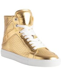 Zadig & Voltaire - High Flash Vintage Leather Sneaker - Lyst