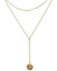 Adornia 14k Plated Y Necklace - Metallic