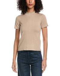7 For All Mankind - Mock Neck Wool-Blend Top - Lyst