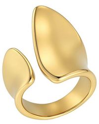 Adornia - Tarnish Resistant 18K Plated Open Columns Ring - Lyst