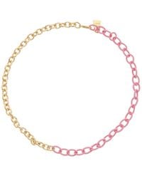 Juvell - 18k Plated Silk Link Necklace - Lyst
