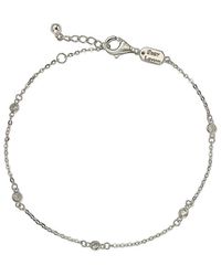 Suzy Levian - 14K 0.15 Ct. Tw. Diamond Station Bracelet - Lyst