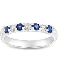 Diana M. Jewels - Fine Jewelry 14k 0.54 Ct. Tw. Diamond & Sapphire Ring - Lyst