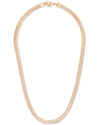 Sterling Forever - Herringbone Chain Necklace - Lyst