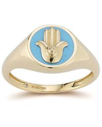 Ember Fine Jewelry - 14k Hamsa Signet Ring - Lyst