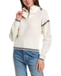Rowing Blazers - Double Collar 1/4-zip Wool-blend Pullover - Lyst