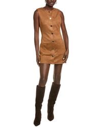 Endless Rose - Round Neck Buttoned Mini Dress - Lyst