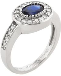 Cartier - Platinum 1.24 Ct. Tw. Diamond & Sapphire Ring (Authentic Pre-Owned) - Lyst