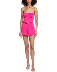 Generation Love - Brina Satin Strapless Romper - Lyst