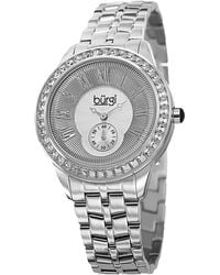 Burgi - Burgi Stainless Steel Watch - Lyst