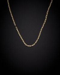 Italian Gold - 14K 1.5Mm Paperclip Chain Necklace - Lyst
