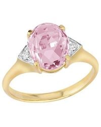 Reiss - 14K 4.80 Ct. Tw. Diamond & Rose Quartz Cocktail Ring - Lyst