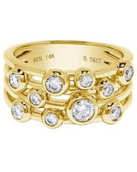H.J. Namdar - 14K 0.56 Ct. Tw. Diamond Layer Ring - Lyst