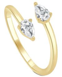 Sabrina Designs - 14K 0.45 Ct. Tw. Diamond Cross Over Ring - Lyst