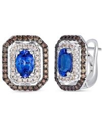 Le Vian - Tanzanite 14K 1.21 Ct. Tw. Diamond & Tanzanite Stud Earrings - Lyst