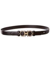 Ferragamo - Salvatore Gancini Sized Leather Belt - Lyst