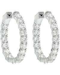 Diana M. Jewels - Fine Jewelry 14k 1.50 Ct. Tw. Diamond Hoops - Lyst