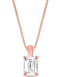 Lab Grown Diamonds - Amairah 14K 2.00 Ct. Tw. Lab-Grown Diamond Solitaire Pendant Necklace - Lyst