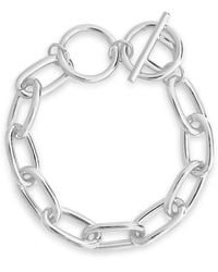 Sterling Forever - Rhodium Plated Bracelet - Lyst