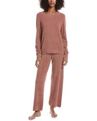 Barefoot Dreams - 2Pc Boatneck Pullover & Pant Set - Lyst
