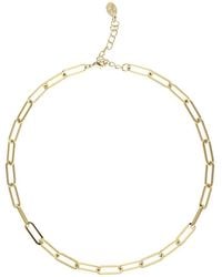 Rivka Friedman - 18k Plated Paperclip Necklace - Lyst