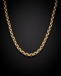 Italian Gold - 14k Rolo Necklace - Lyst