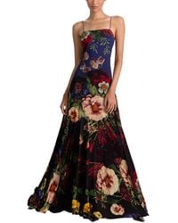 Alice + Olivia - Augusta Spaghetti Strap Maxi Dress - Lyst