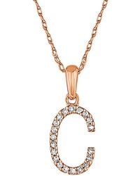 Sabrina Designs - 14K Diamond-Z Initial Necklace -Z) - Lyst