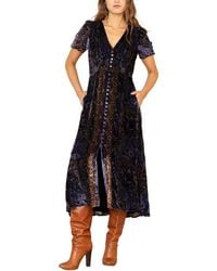 Hale Bob - Paisleigh Short Sleeve Midi Dress - Lyst