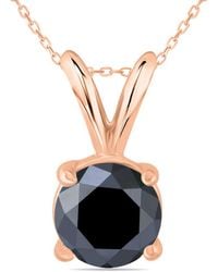 True Diamond - 14k Rose Gold 0.96 Ct. Tw. Diamond Necklace - Lyst